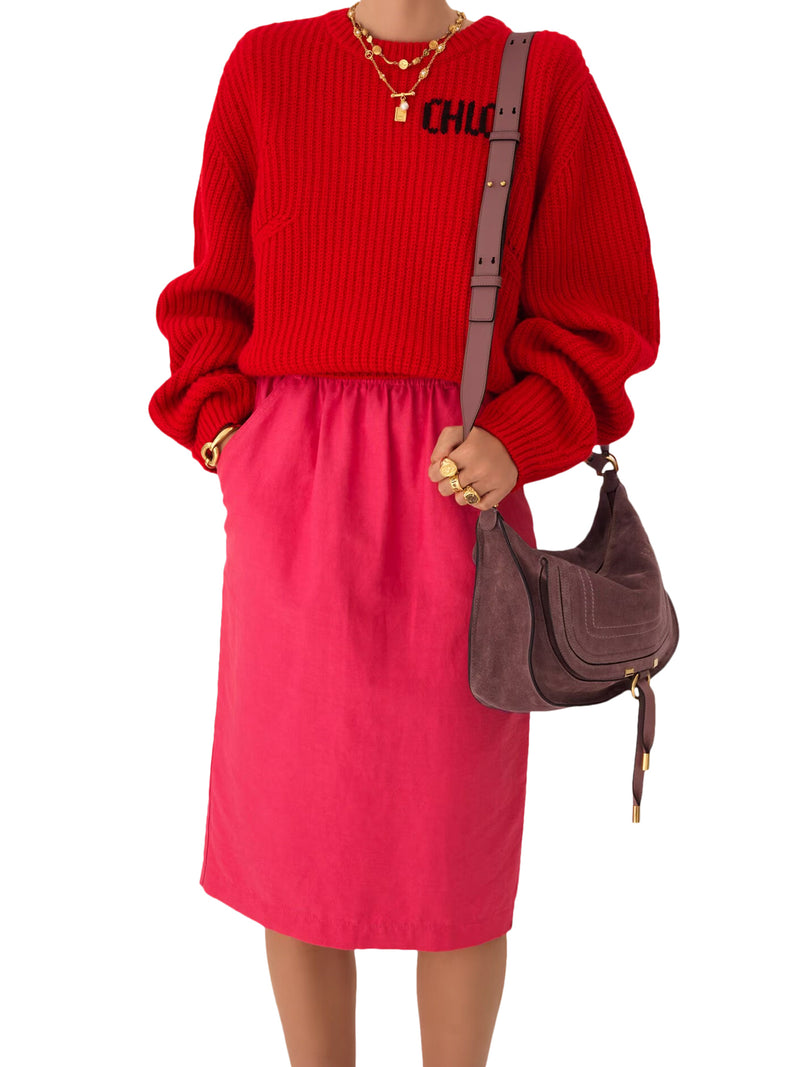 MARCIE SMALL SUEDE SHOULDER BAG