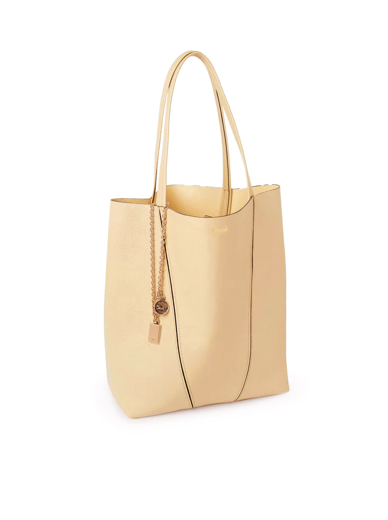CHLOÉ SPIN TOTE BAG IN GRAINY LEATHER