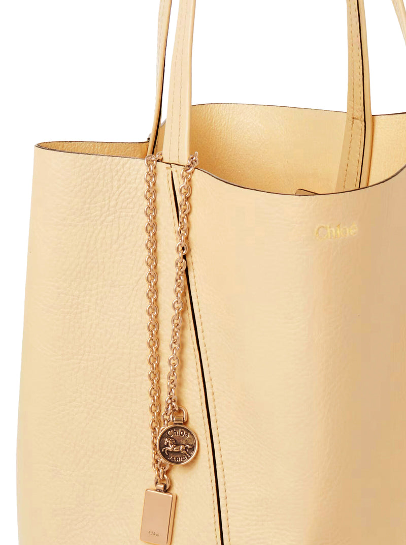 CHLOÉ SPIN TOTE BAG IN GRAINY LEATHER