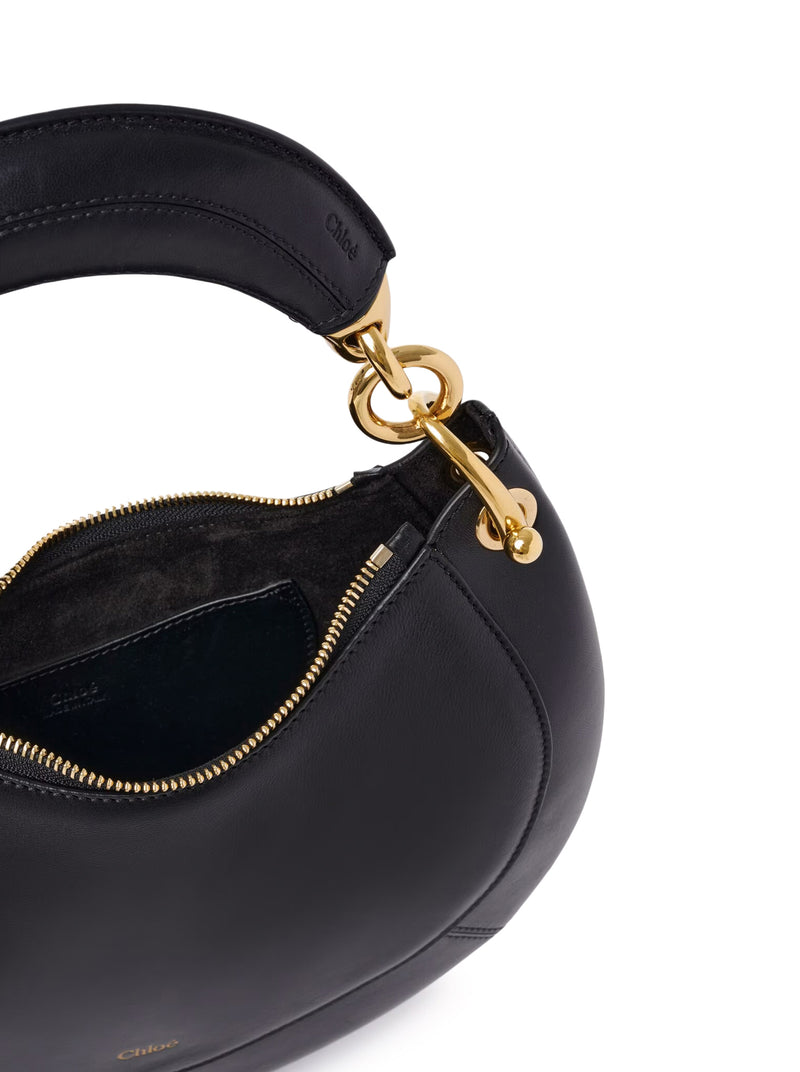 SMALL CHLOÉ BANANA ZIPPED HOBO IN SOFT LEATHER