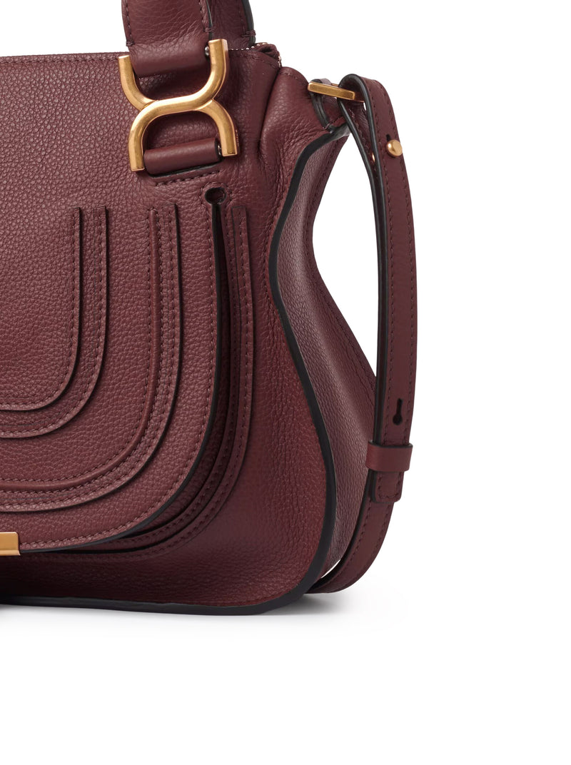 SMALL MERCIE BAG IN GRANATE LEATHER