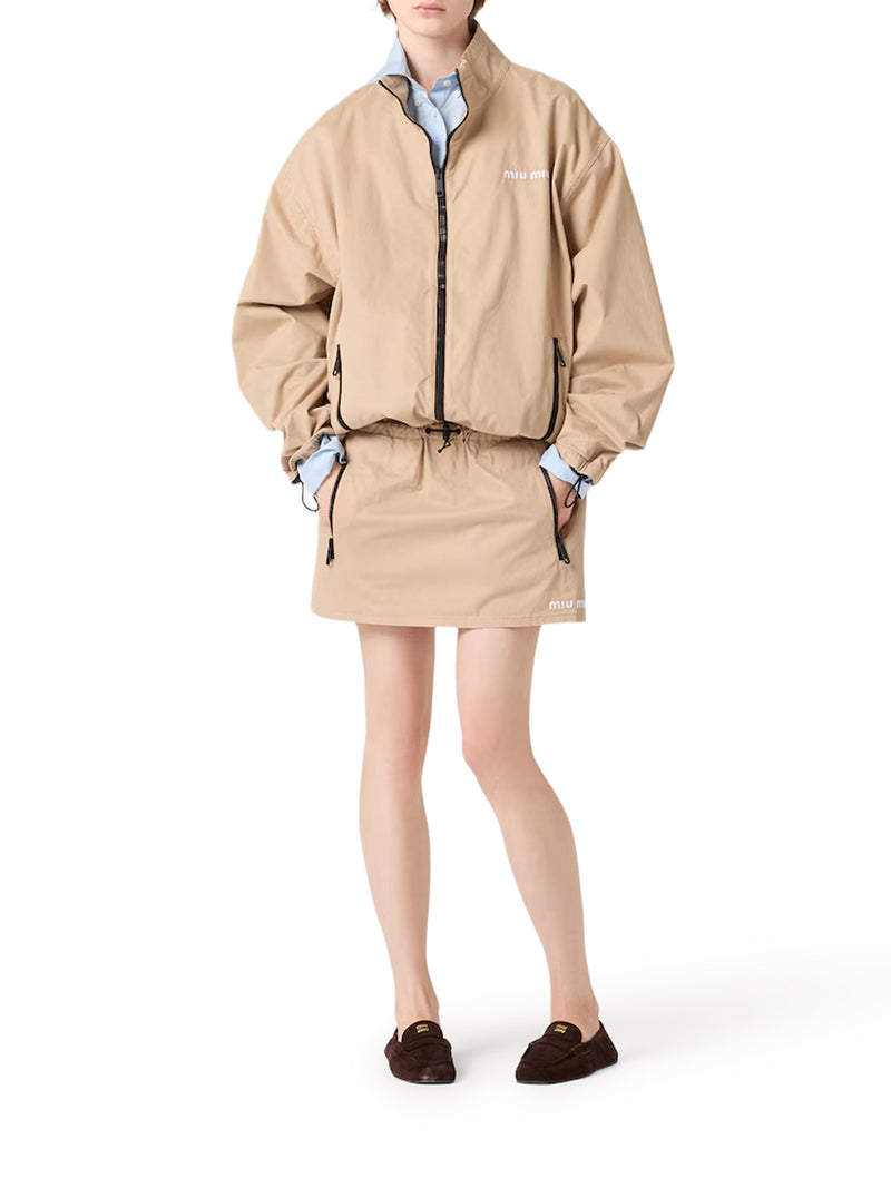 BLOUSON IN GABARDINE WASHED