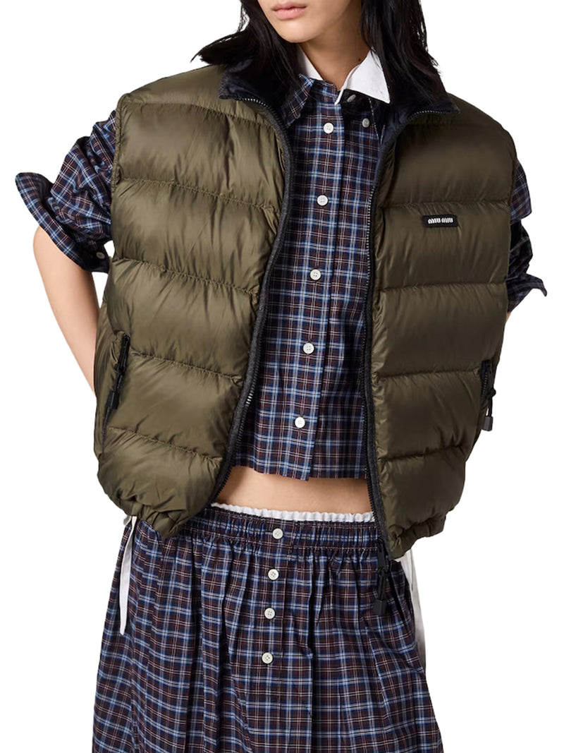 LIGHT PONGÉ PADDED VEST