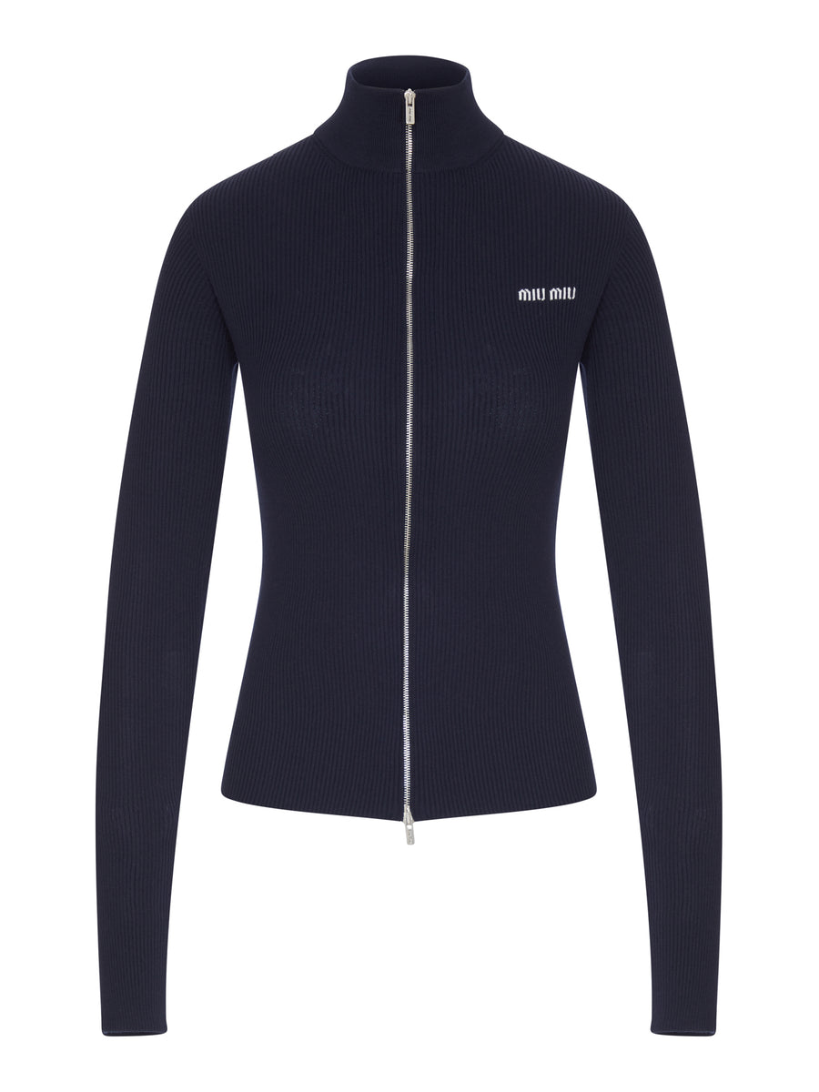 RIBBED ZIP-UP CARDIGAN – Suit Negozi Row