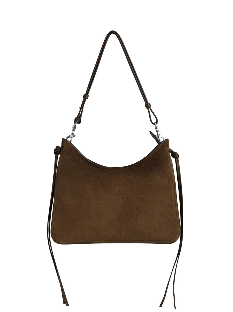 KHAKI SUEDE GIG BAG