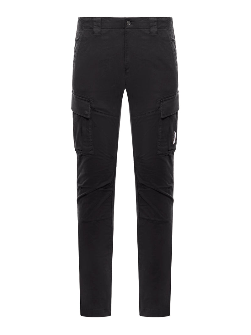 COTTON CARGO PANTS WITH LOGO