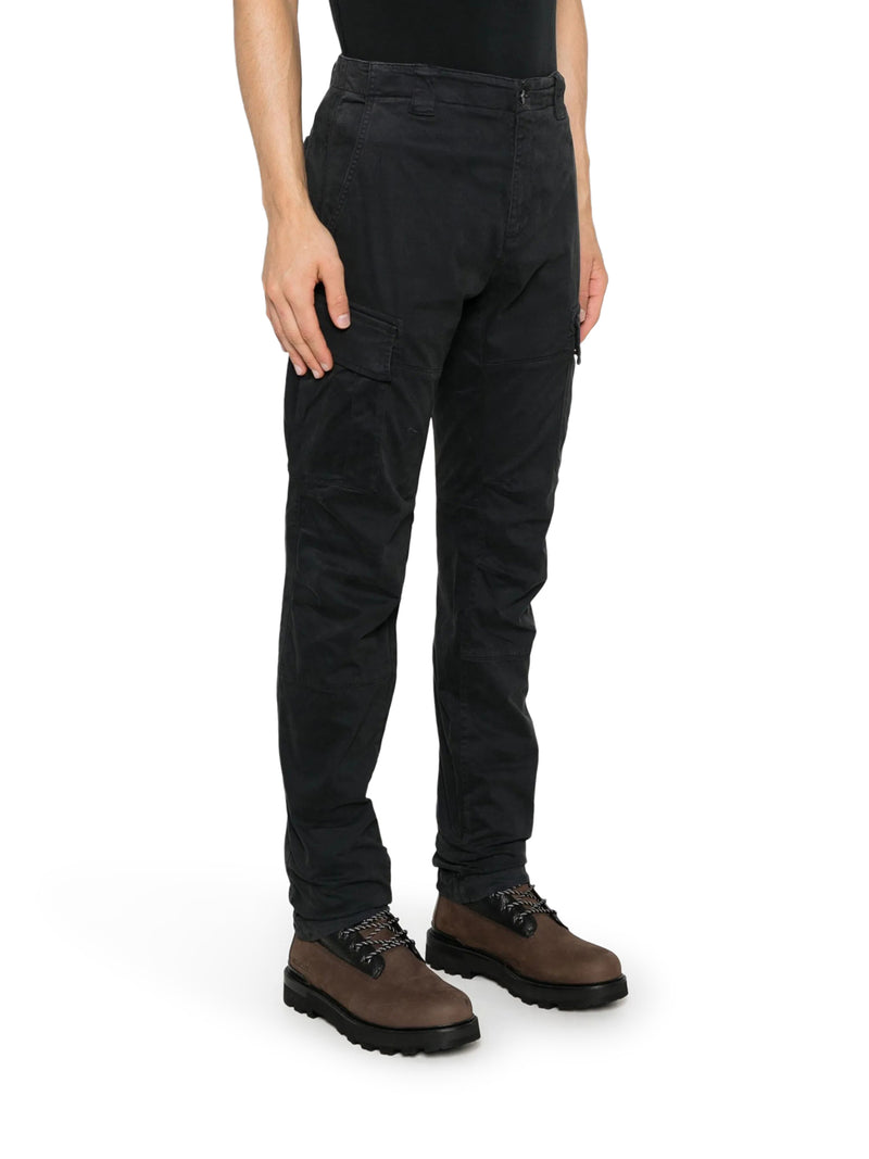 COTTON CARGO PANTS WITH LOGO