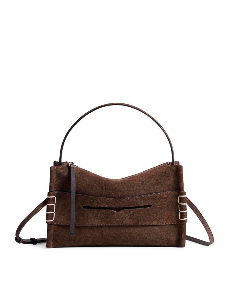LOAFER BAG IN BROWN SUEDE