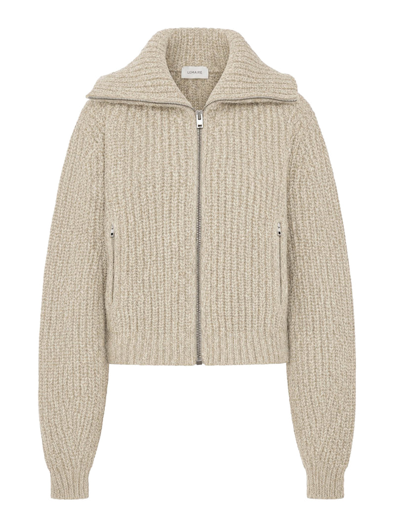 ALPACA ZIP-UP CARDIGAN