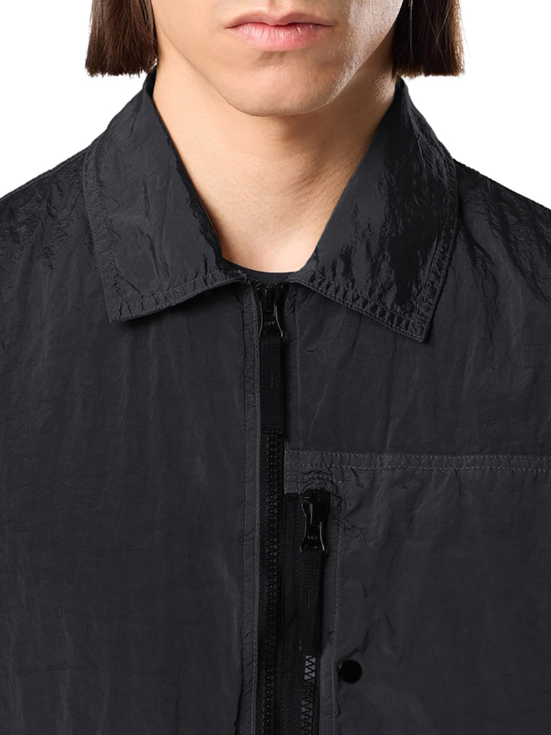 NYLON OVERSHIRT WITH STONE ISLAND BADGE