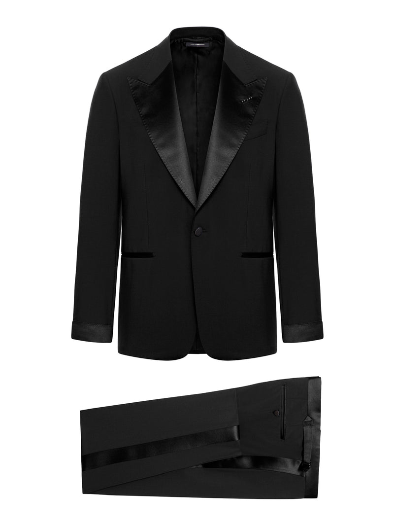 SINGLE-BREASTED TUXEDO WITH SILK INSERTS