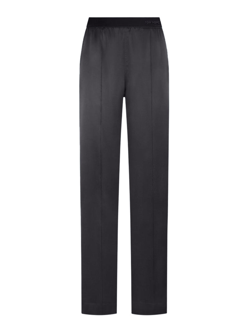 PEACH-FEEL SILK SATIN PJ PANTS