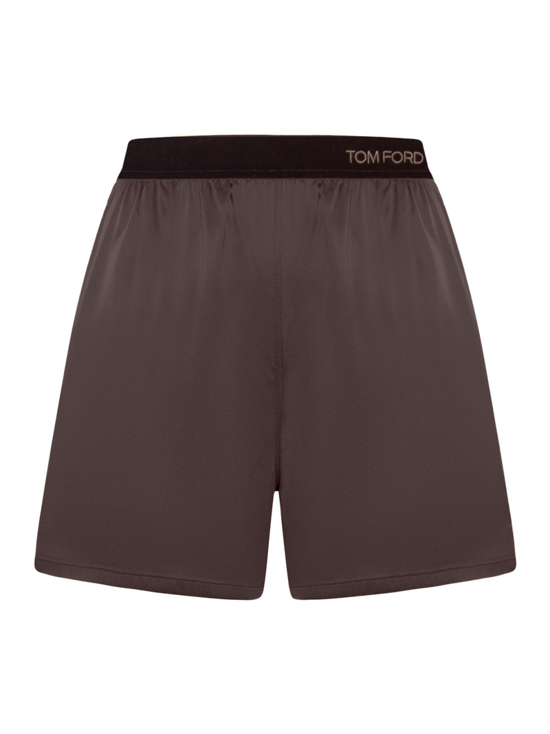 SILK SATIN SHORTS