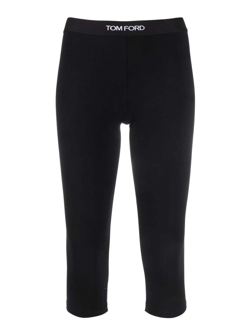 CROPPED LEGGINGS WITH LOGO