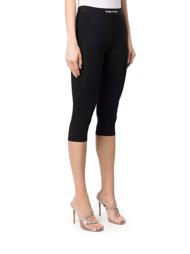 CROPPED LEGGINGS WITH LOGO