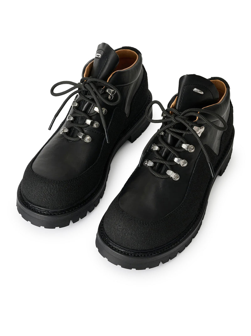 QUEST BOOT IN BLACK COWHIDE LEATHER