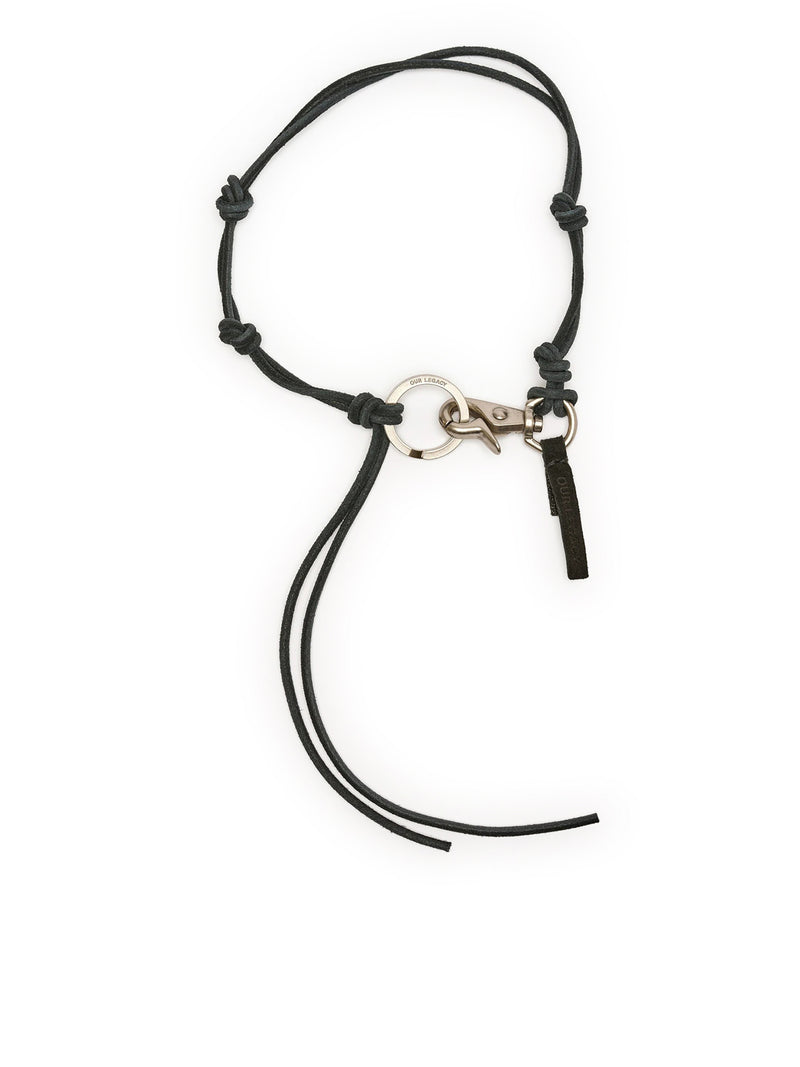 LADON BLACK LEATHER NECKLACE