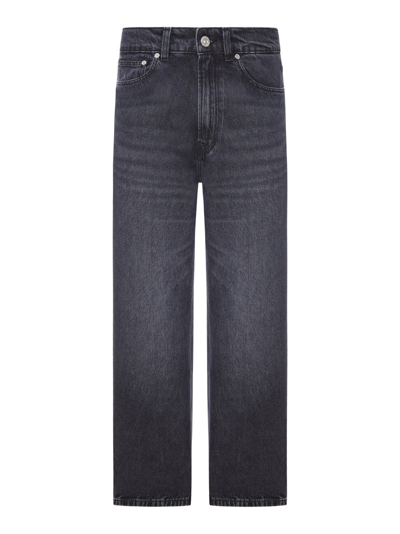 THIRD CUT JEANS IN COTTON DENIM