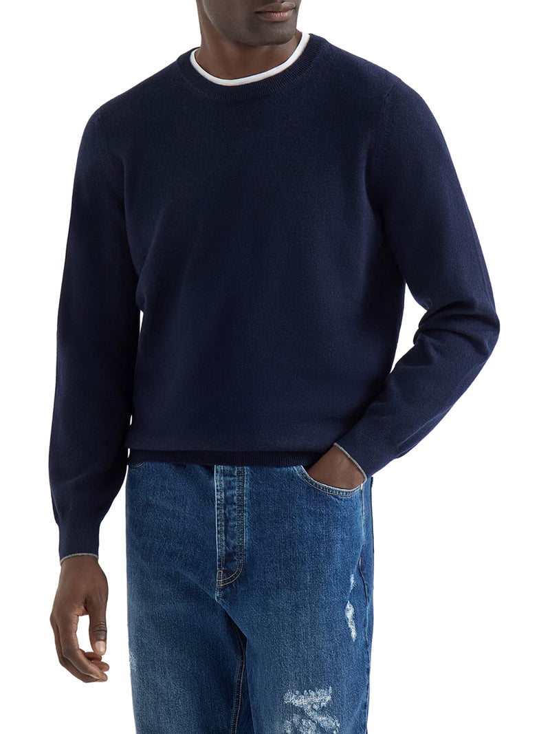 ESSENTIAL CREW NECK CASHMERE SWEATER