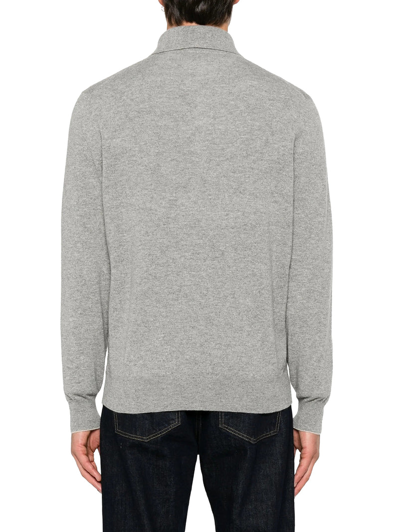 CASHMERE POLO STYLE SWEATER