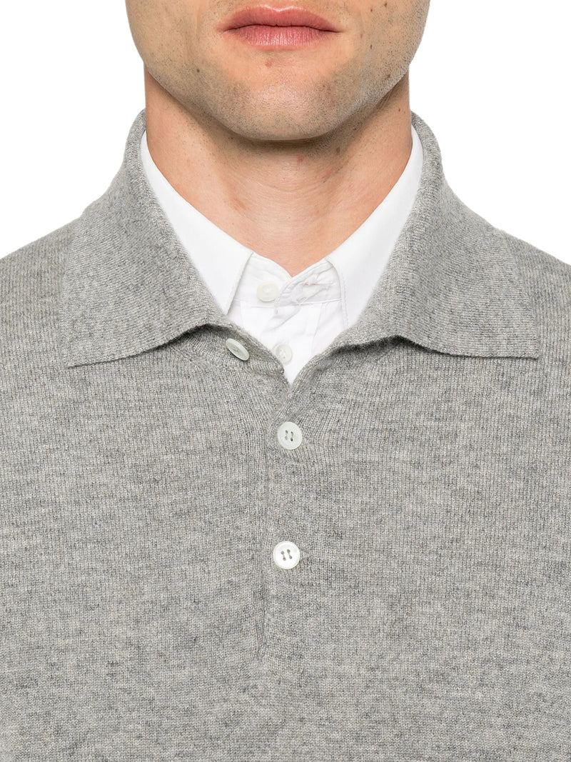 CASHMERE POLO STYLE SWEATER