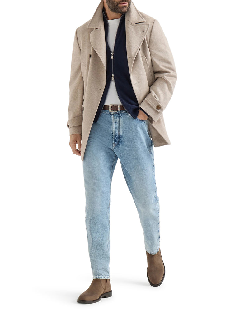 CASHMERE ZIP-UP CARDIGAN