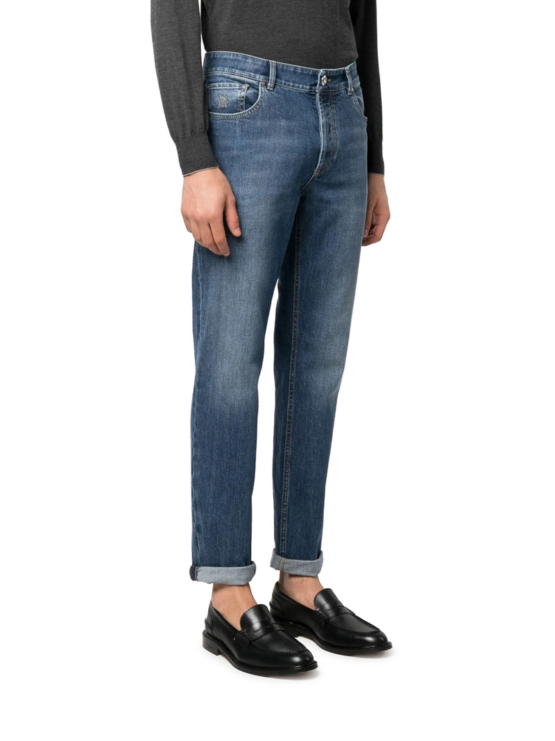 MEDIUM WASH DENIM JEANS