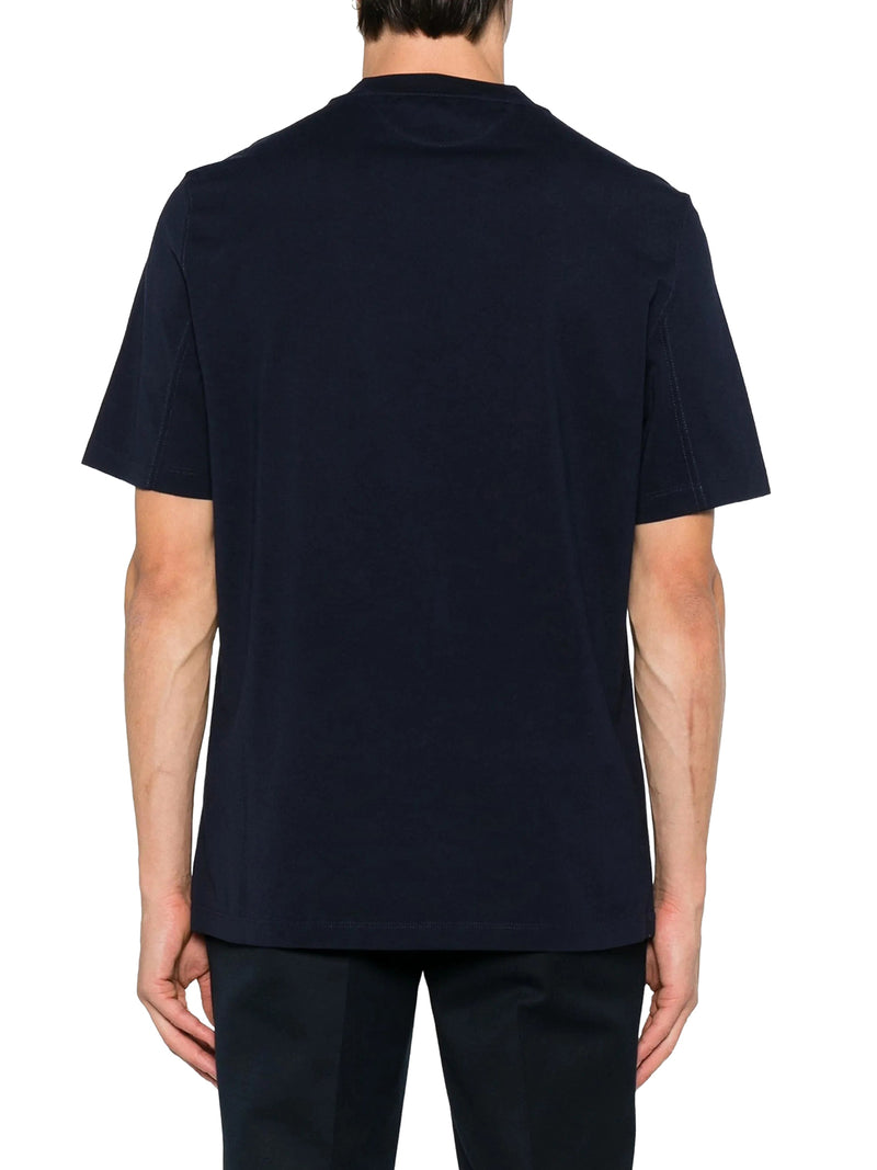COTTON T-SHIRT WITH CONTRASTING LOGO PRINT
