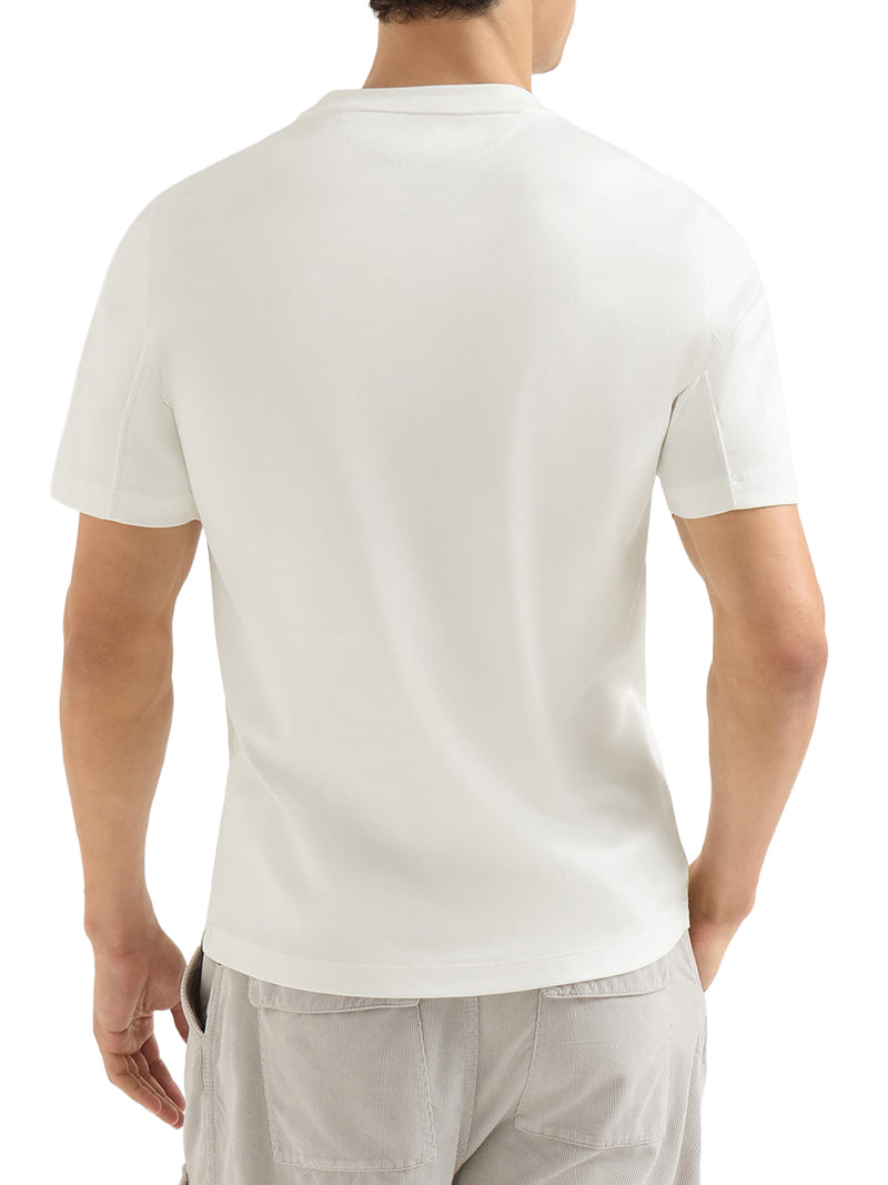 COTTON T-SHIRT WITH CONTRASTING LOGO PRINT