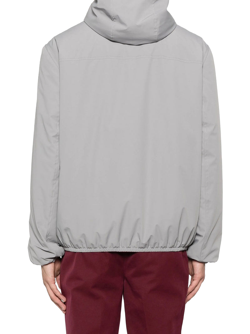 TECHNICAL FABRIC JACKET WITH HOOD