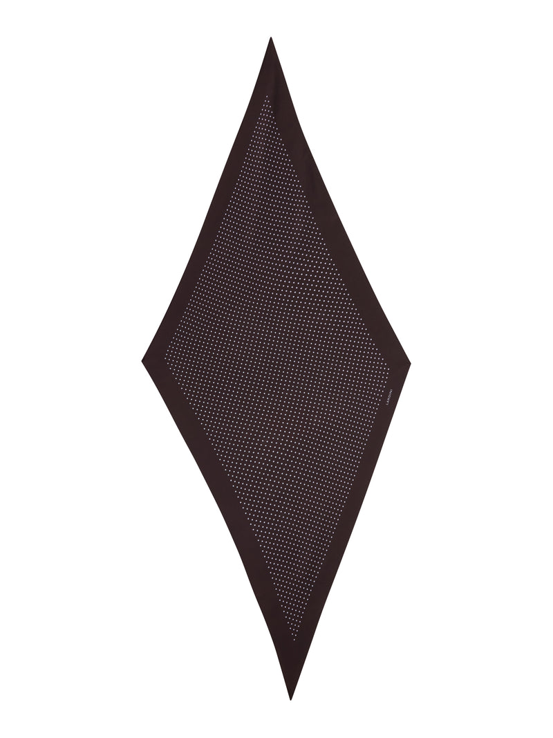 RHOMBUS SCARF WITH MICRO DOTS