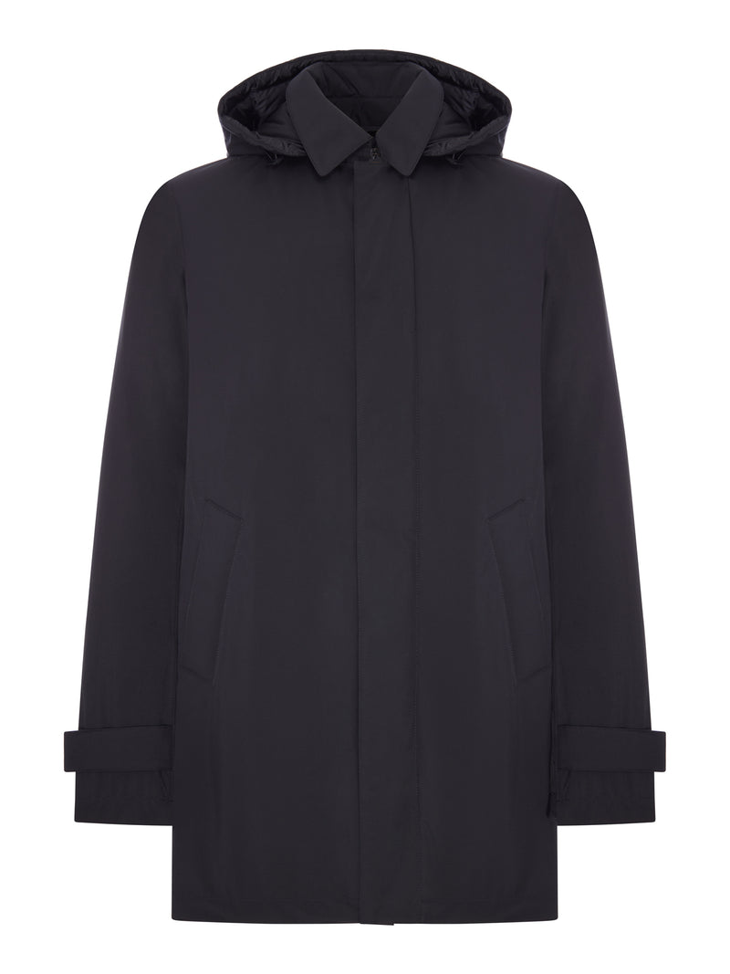 TECHNICAL COAT WITH HOOD