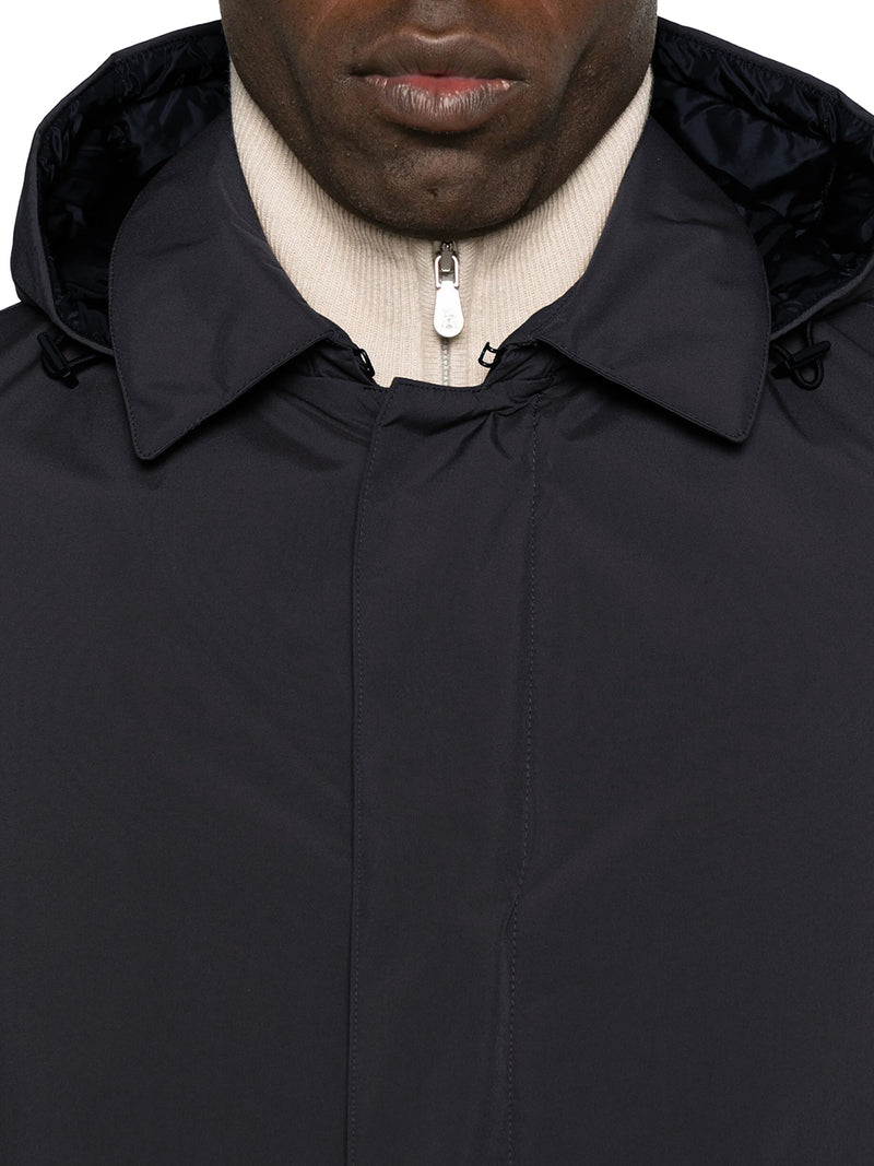 TECHNICAL COAT WITH HOOD