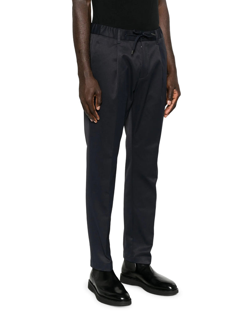 TECHNICAL FABRIC TROUSERS WITH DRAWSTRING