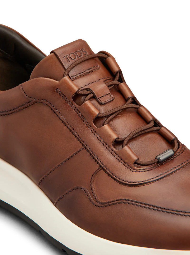 RED DOT LEATHER SNEAKERS