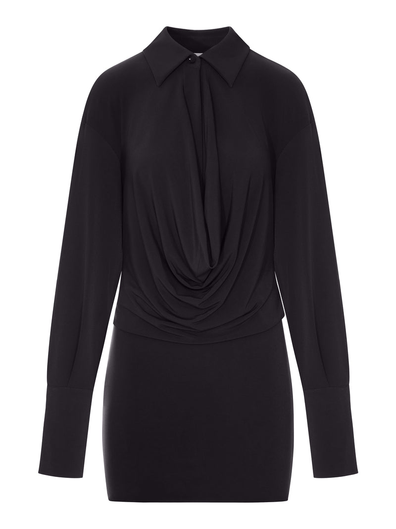 LILIA MINI DRESS WITH DEEP NECKLINE