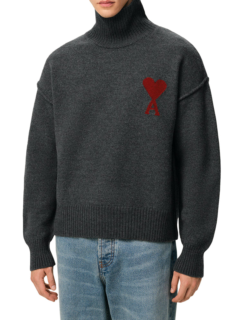 AMI DE COEUR WOOL HIGH NECK SWEATER