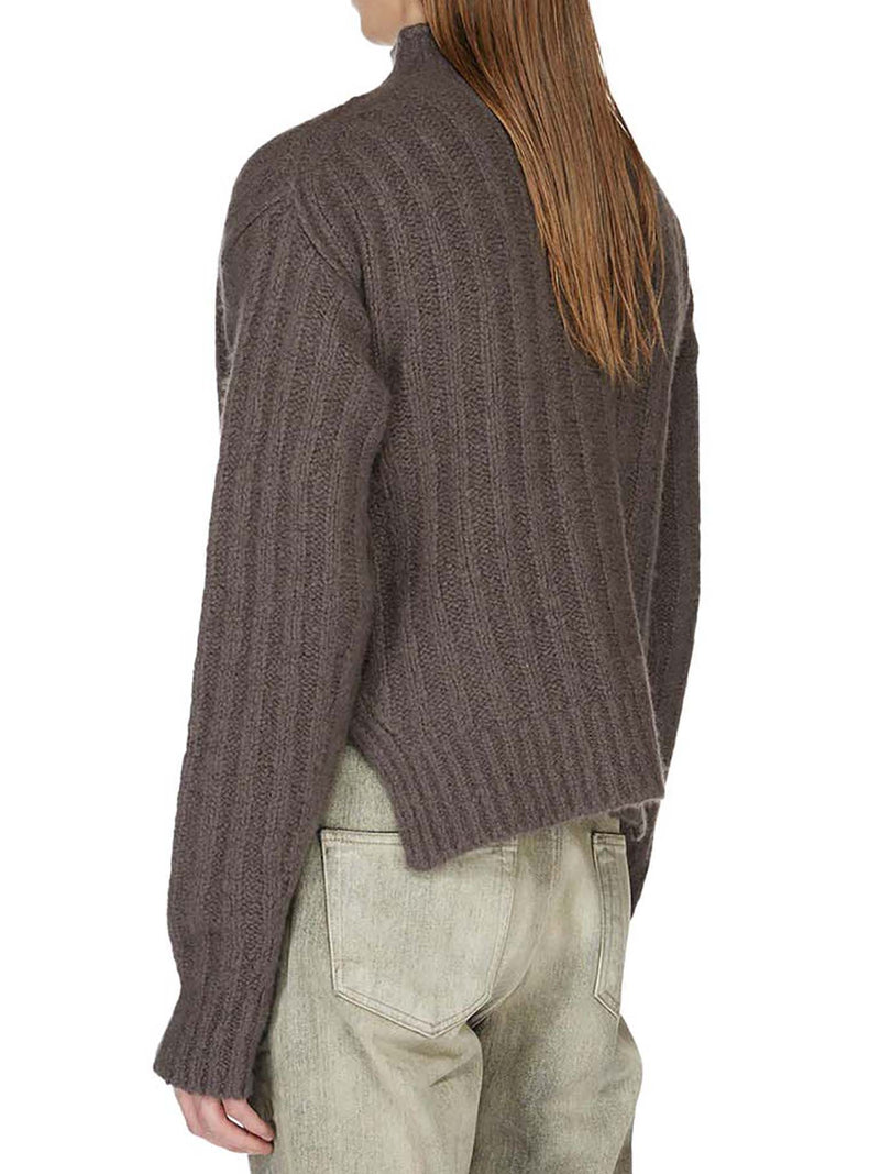 KNITTED HIGH-NECK SWEATER