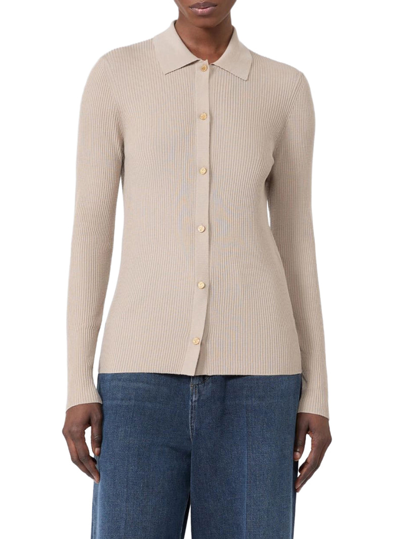 FITTED CARDIGAN IN WOOL YARN