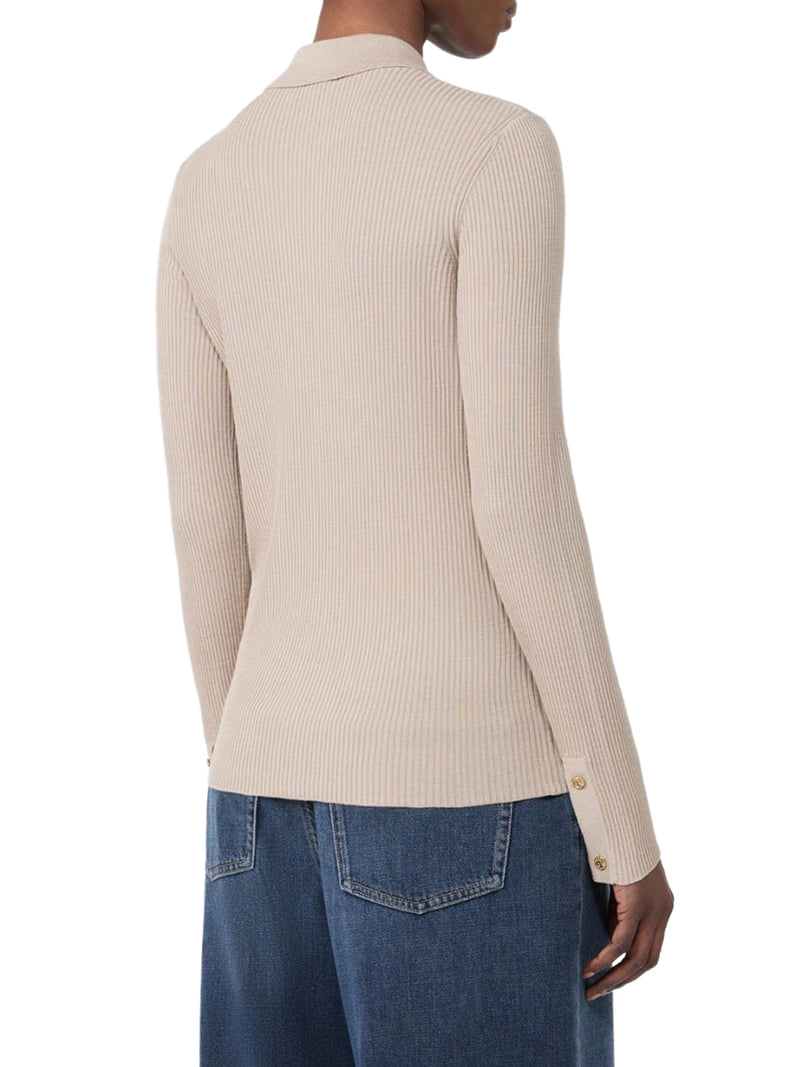 FITTED CARDIGAN IN WOOL YARN