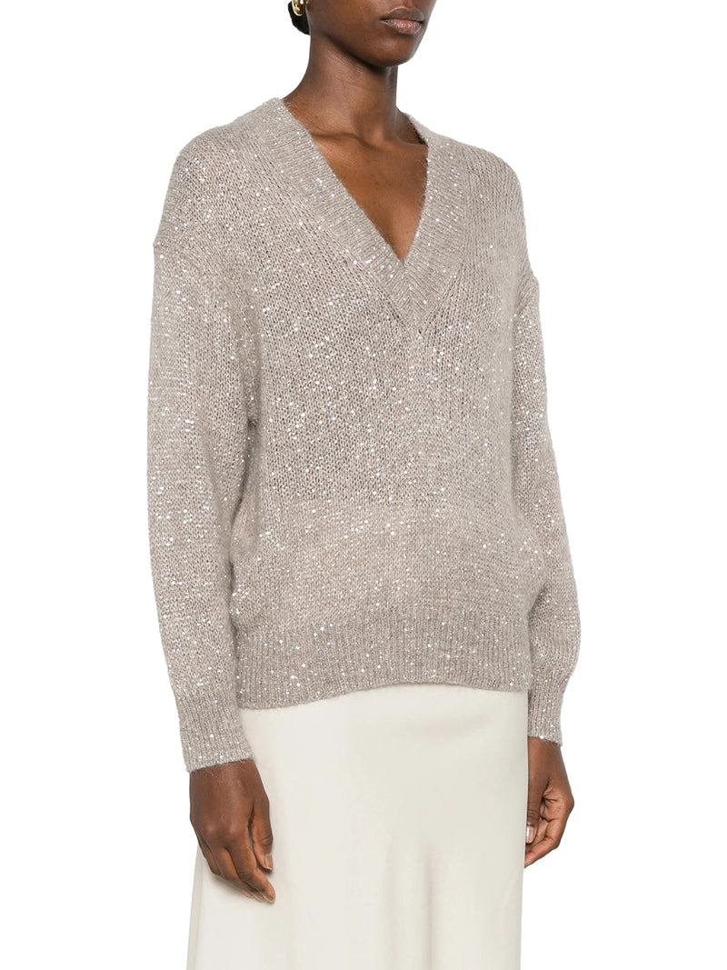 DAZZLING ENGLISH HALF RIB COTTON SWEATER