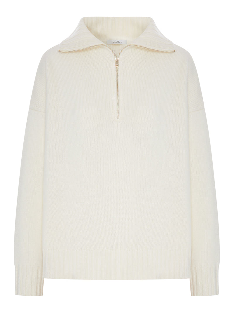 HIGH NECK SWEATER IN CASHMERE YARN