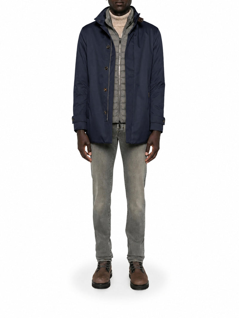 REIS-ADS JACKET IN TECHNICAL FABRIC WITH HIGH COLLAR