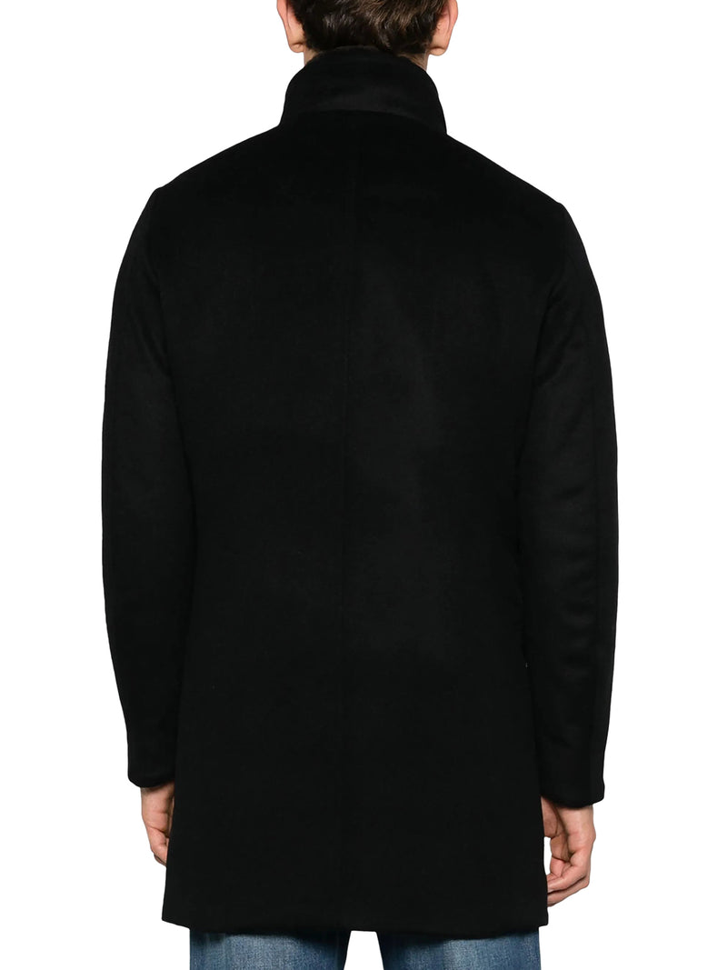 CASHMERE BLEND COAT WITH FUR COLLAR