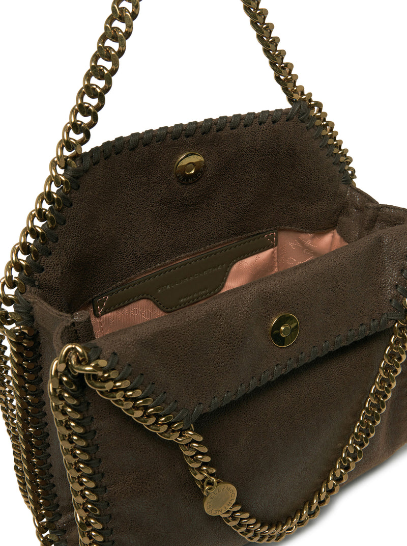 FALABELLA MINI HANDBAG IN CHOCOLATE SHAGGY DEER