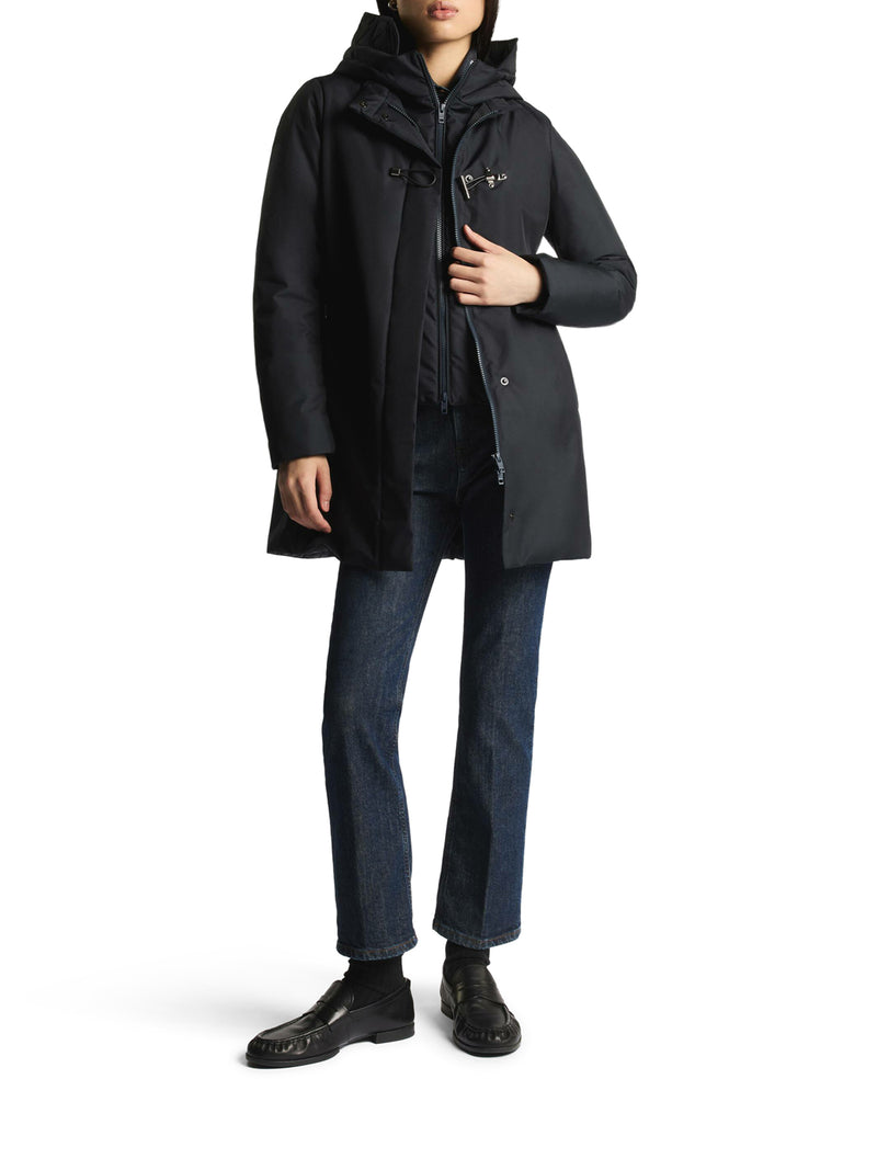 TOGGLE COAT IN TECHNICAL GABARDINE