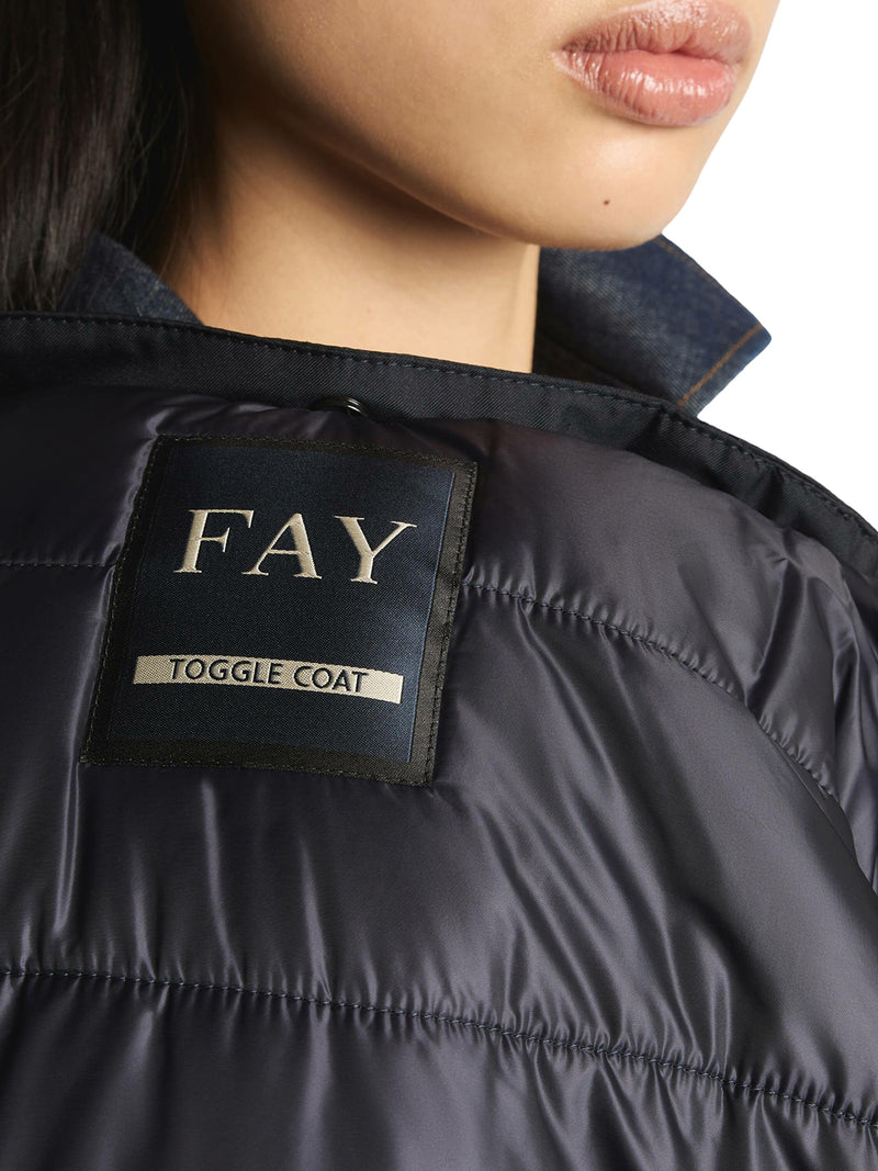 TOGGLE COAT IN TECHNICAL GABARDINE