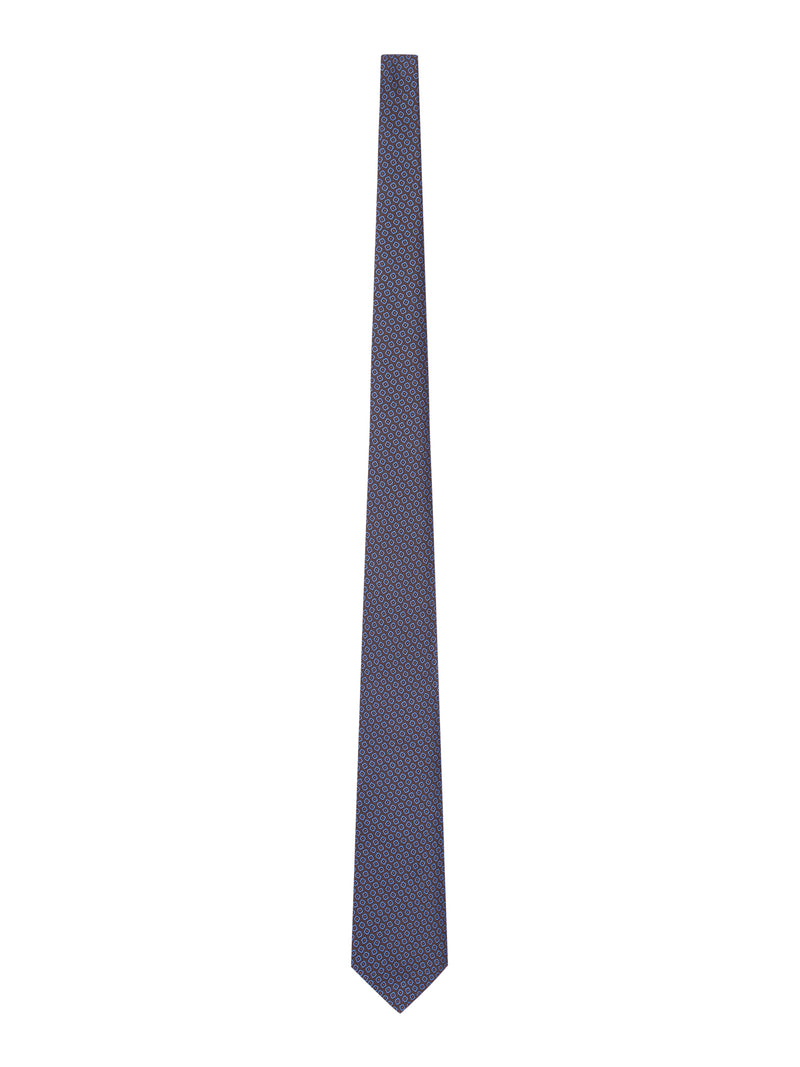 FABRIC TIE WITH MICRO GEOMETRIC PATTERN