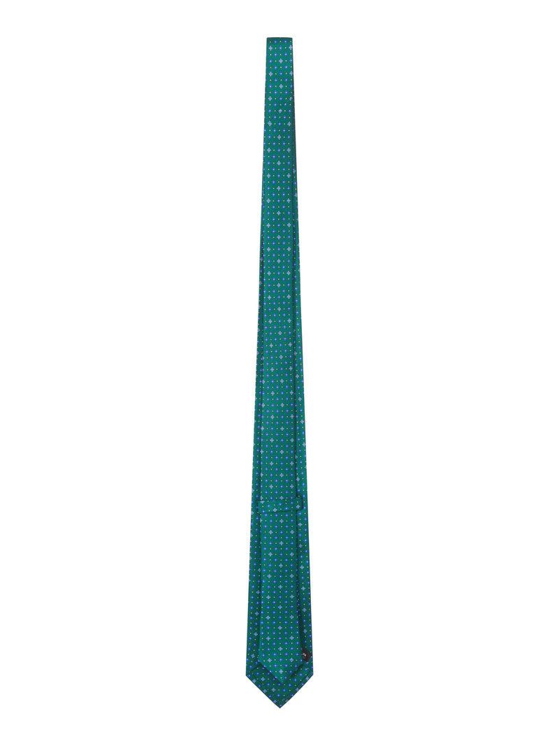 FABRIC TIE WITH MICRO GEOMETRIC PATTERN