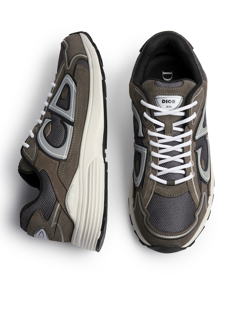 B30 COUNTDOWN SNEAKERS IN CALFSKIN SUEDE AND TECHNICAL MESH